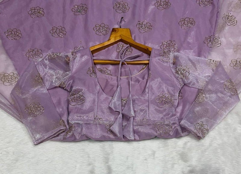 Malishka Export Lavender Anarkali Gown With Dupatta for Women - Image 4